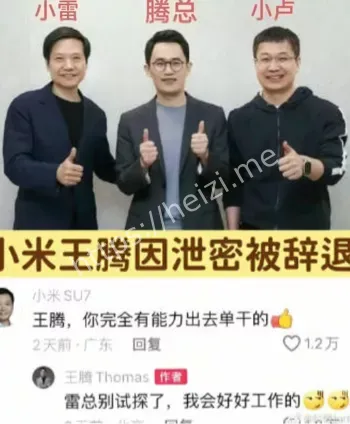 雷军评价王腾